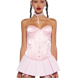 Dolls Kill Pink corset